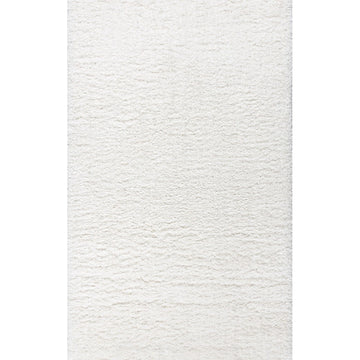 Aydin Solid Plush Shag Area Rug
